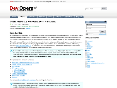 http://dev.opera.com/articles/view/presto-2-2-and-opera-10-a-first-look/