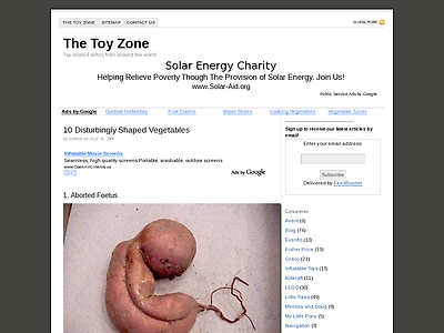 http://www.thetoyzone.com/2009/blog/10-disturbingly-shaped-vegetables/