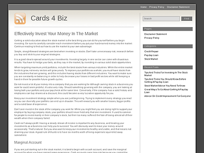 http://cards4biz.co.uk/effectively-invest-your-money-in-the-market/