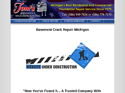 http://foundationrepairdetroit.com/Basement-Crack-Repair-Michigan.html