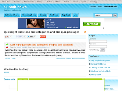 http://submitnews.info/entertainment/quiz-night-questions-and-categories-and-pub-quiz-packages/