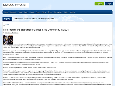http://Www.mamapearl.com/blog/56425/five-predictions-on-fantasy-games-free-online-play-in-2014/