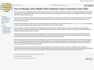 http://sas.optimaltoolkit.com/index.php/How_to_Manage_Their_Weight_While_Skipping_Those_Frustrating_Crash_Diets