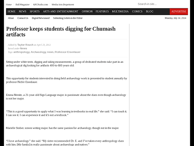 http://theroundupnews.com/2012/04/23/professor-keeps-students-digging-for-chumash-artifacts/