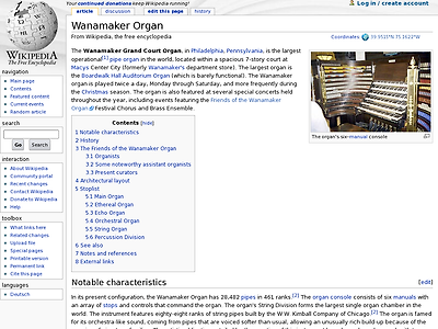 http://en.wikipedia.org/wiki/Wanamaker_Organ
