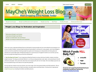 http://www.mayche.com/weight-loss-motivation-inspiration/weight-loss-blogs-inspire-motivate/