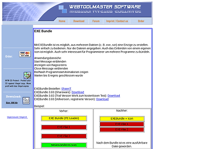 http://www.webtoolmaster.com/de/exebundle.htm