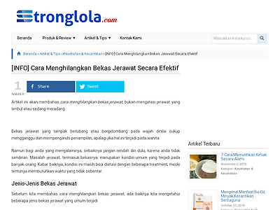 http://www.stronglola.com/cara-menghilangkan-bekas-jerawat/