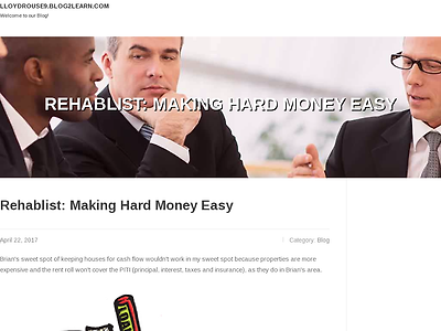 http://lloydrouse9.blog2learn.com/2997218/rehablist-making-hard-money-easy