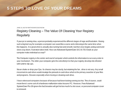 http://matthewsfeddersen4.host-sc.com/2017/06/23/registry-cleaning-the-value-of-cleaning-your-registry-regularly/