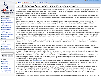 http://www.animuj.pl/wiki/index.php?title=How-To-Improve-Your-Home-Business-Beginning-Now-q