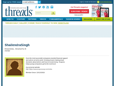 http://www.threadsmagazine.com/profile/ShailendraSingh