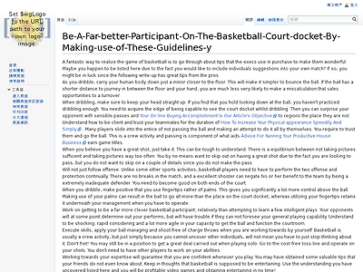 http://59.125.224.93/MediaWiki/index.php?title=Be-A-Far-better-Participant-On-The-Basketball-Court-docket-By-Making-use-of-These-Guidelines-y