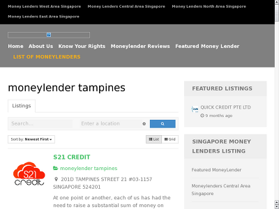 http://www.moneylenderreview.com.sg/list-of-moneylenders/categories/moneylender-tampines