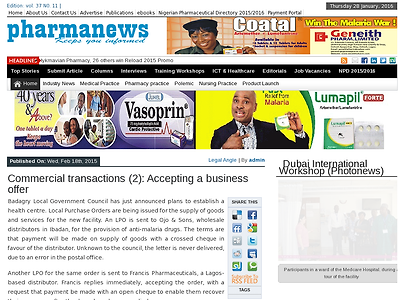 http://www.pharmanewsonline.com/commercial-transactions-2-accepting-a-business-offer/