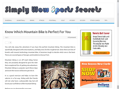http://wowsecrets.org/know-which-mountain-bike-is-perfect-for-you/