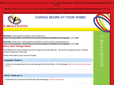 http://u-bethechange.com/your-change-stories.html