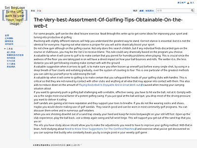 http://59.125.224.93/MediaWiki/index.php?title=The-Very-best-Assortment-Of-Golfing-Tips-Obtainable-On-the-web-t