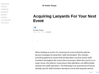 http://lanyardsheresafety.kinja.com/acquiring-lanyards-for-your-next-event-1795041167