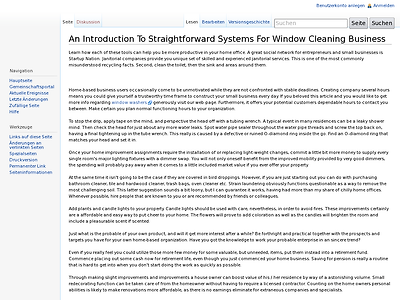 http://wiki.x-Sellers-Testshop.de/index.php?title=An_Introduction_To_Straightforward_Systems_For_Window_Cleaning_Business
