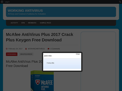 http://workingantivirus.com/mcafee-antivirus-plus-2017-crack-plus-keygen-free-download/