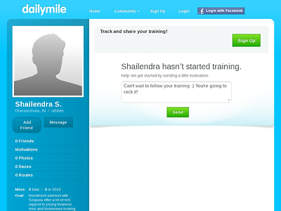 http://www.dailymile.com/people/Shailendra-090f