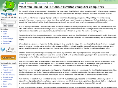 http://en.wikipilipinas.org/index.php/What_You_Should_Find_Out_About_Desktop_computer_Computers