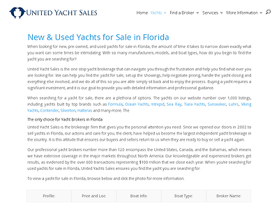 http://www.unitedyacht.com/florida-yachts-for-sale/
