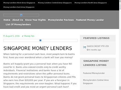 http://www.moneylenderreview.com.sg/singapore-moneylender/singapore-money-lenders/