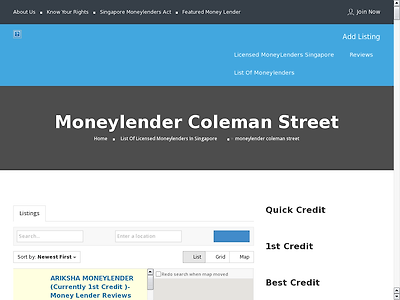 http://www.moneylenderreview.com.sg/list-of-moneylenders/categories/moneylender-coleman