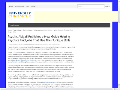 http://www.ssuchronicle.com/2015/03/30/psychic-abigail-publishes-a-new-guide-helping-psychics-find-jobs-that-use-their-unique-skills/