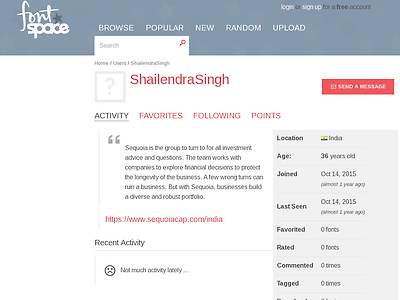 http://www.fontspace.com/profile/ShailendraSingh