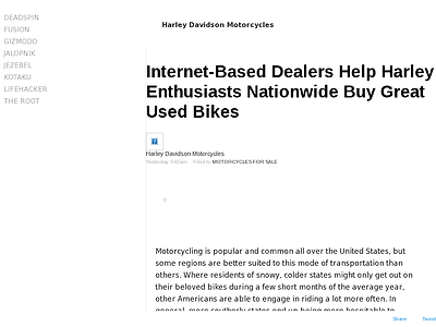 http://harleydavidsonmotorcyclessite.kinja.com/internet-based-dealers-help-harley-enthusiasts-nationwi-1795324550