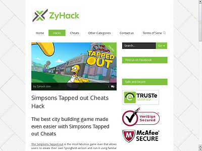 http://www.zyhack.com/simpsons-tapped-out-cheats