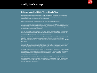 http://mattgttm.soup.io/post/681694646/Educate-Your-Child-With-These-Simple-Tips