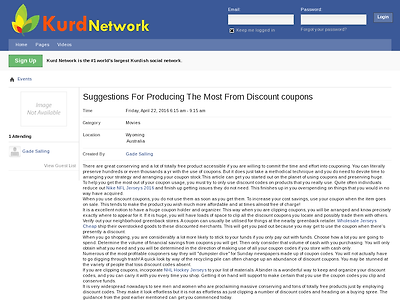 http://www.kurdnetwork.com/event/31121/suggestions-for-producing-the-most-from-discount-coupons/