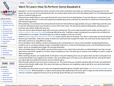 http://www.animuj.pl/wiki/index.php?title=Want-To-Learn-How-To-Perform-Some-Baseball-d
