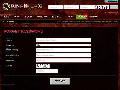 http://funpoker88.net/forget-password.php