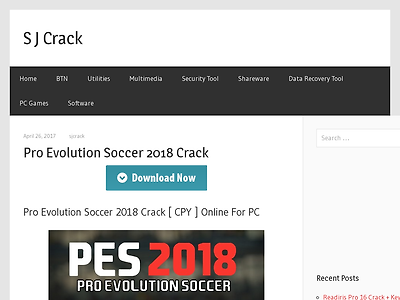 http://sjcrack.com/pro-evolution-soccer-2018-crack/