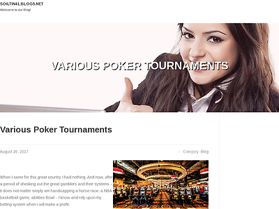 http://soiltin41.blog5.net/6185971/various-poker-tournaments