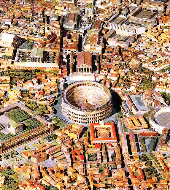 고대 로마를 재현한 모습