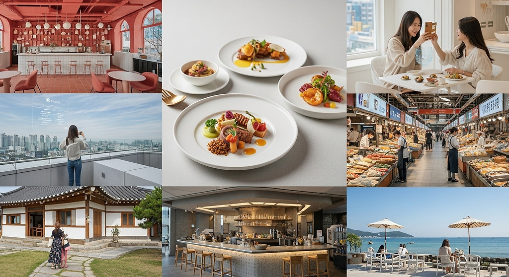 MZ세대를 위한 2025년 서울 & 부산 맛집 카페 지도: 트렌드 & 꿀팁 대방출!