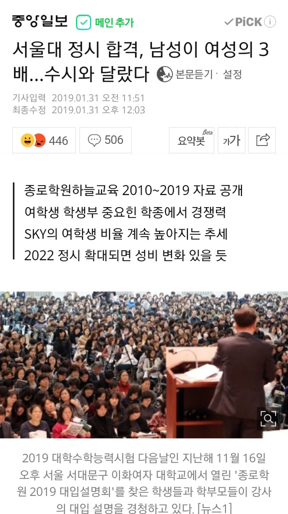 수능은 여혐 제도