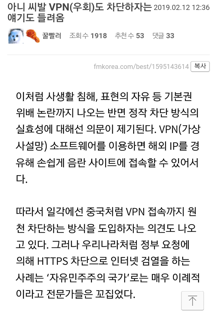 VPN 규제도 간 보는 중