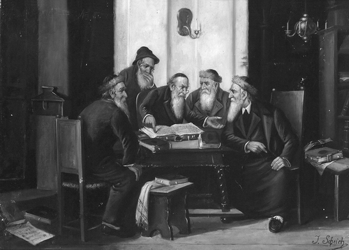 《탈무드》를 읽고 토론하는 랍비들