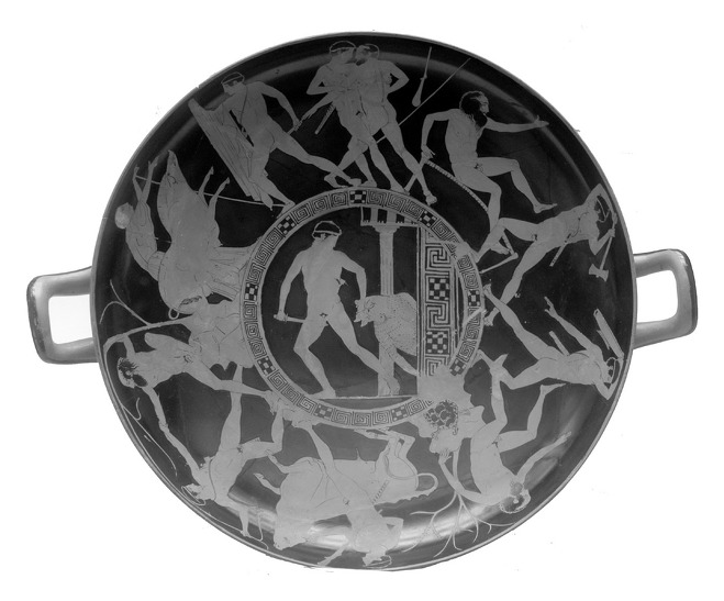 테세우스의 모험 사이클, BC 440-430년경의 도기 그림