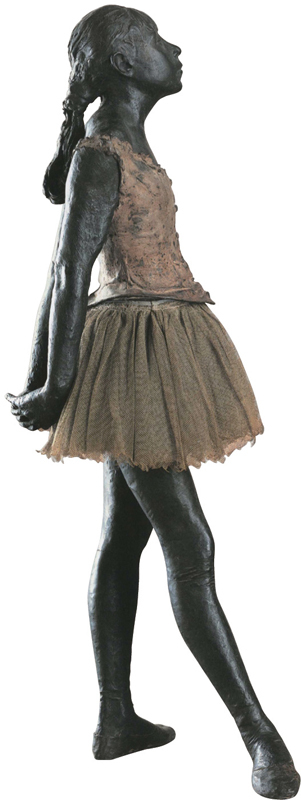 〈열네 살 소녀 발레리나〉, 청동 조각, 1881(1932년 22점 모형 주조), 24.5×35cm, 프랑스 파리 오르세 미술관