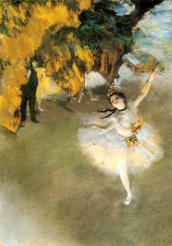 〈무대 위의 발레리나〉, 파스텔, 1876~1877, 60×43.5cm, 프랑스 파리 오르세 미술관