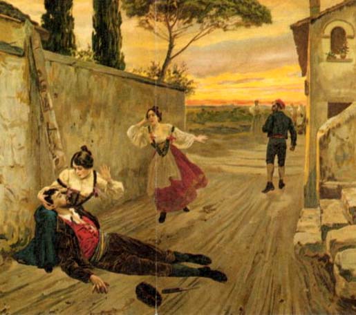 〈카발레리아 루스티카나〉의 일러스트레이션, 1880년경