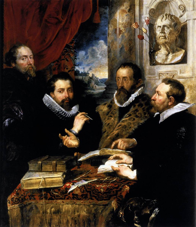 페테르 파울 루벤스, 〈네 명의 철학자들〉, 1611~1612